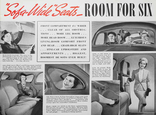 Лот из двух рекламных буклетов марки
автомобилей De Soto